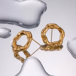 گوشواره مینیمال گل ماریس