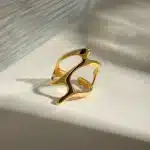 طراحی انگشتر لاوا روکش طلا