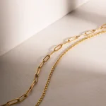گردنبند 2 لاین مینیمال ماریس