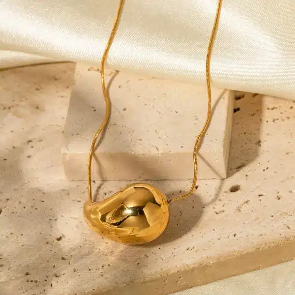 گردنبند قطره روکش طلا ماریس