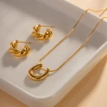 گردنبند نعل اسب روکش طلای 18 عیار