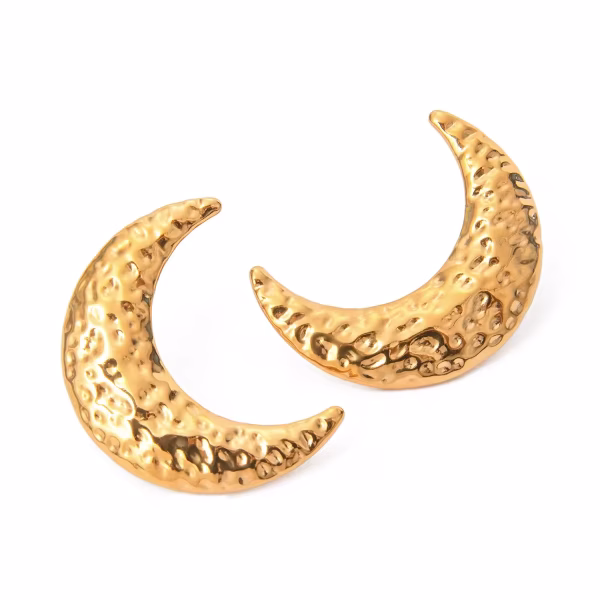 گوشواره میخی طرح ماه