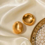 گوشواره کره ای روکش طلا ماریس