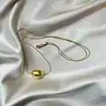 گردنبند بلند منظومه رنگ طلایی