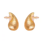گوشواره اشکی طلایی میخی