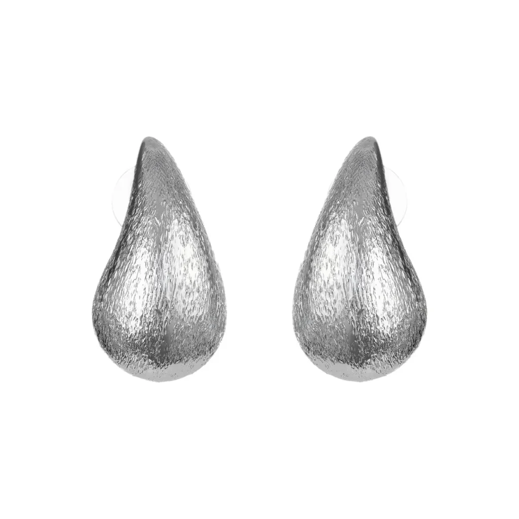 گوشواره اشکی نقره ای