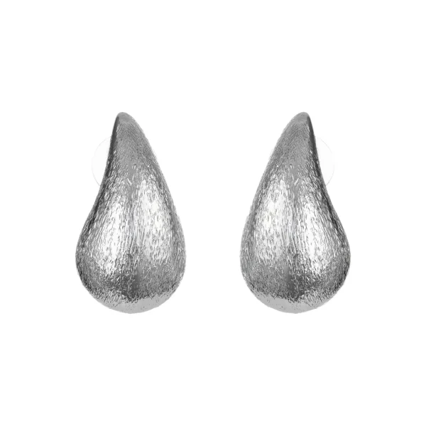 گوشواره اشکی نقره ای