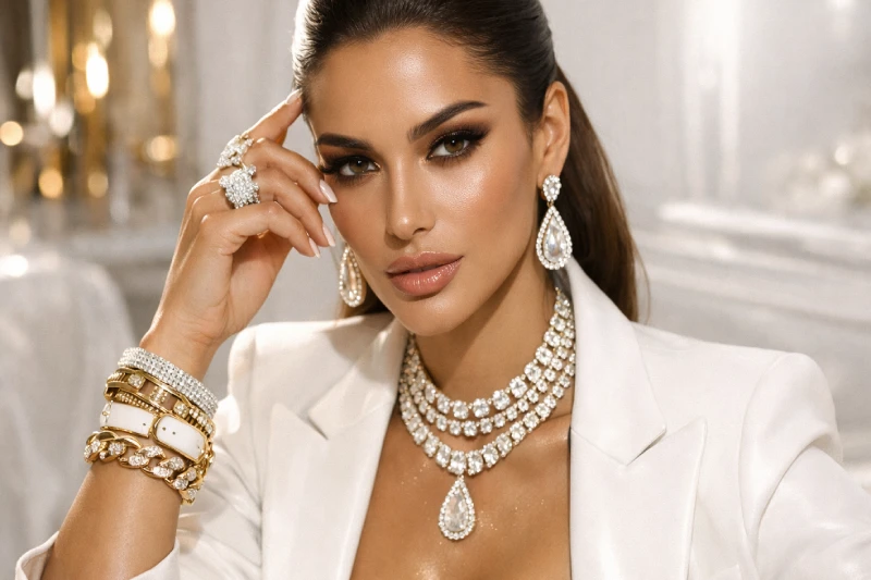 5 استایل میلاردی با زیورآلات طرح جواهر