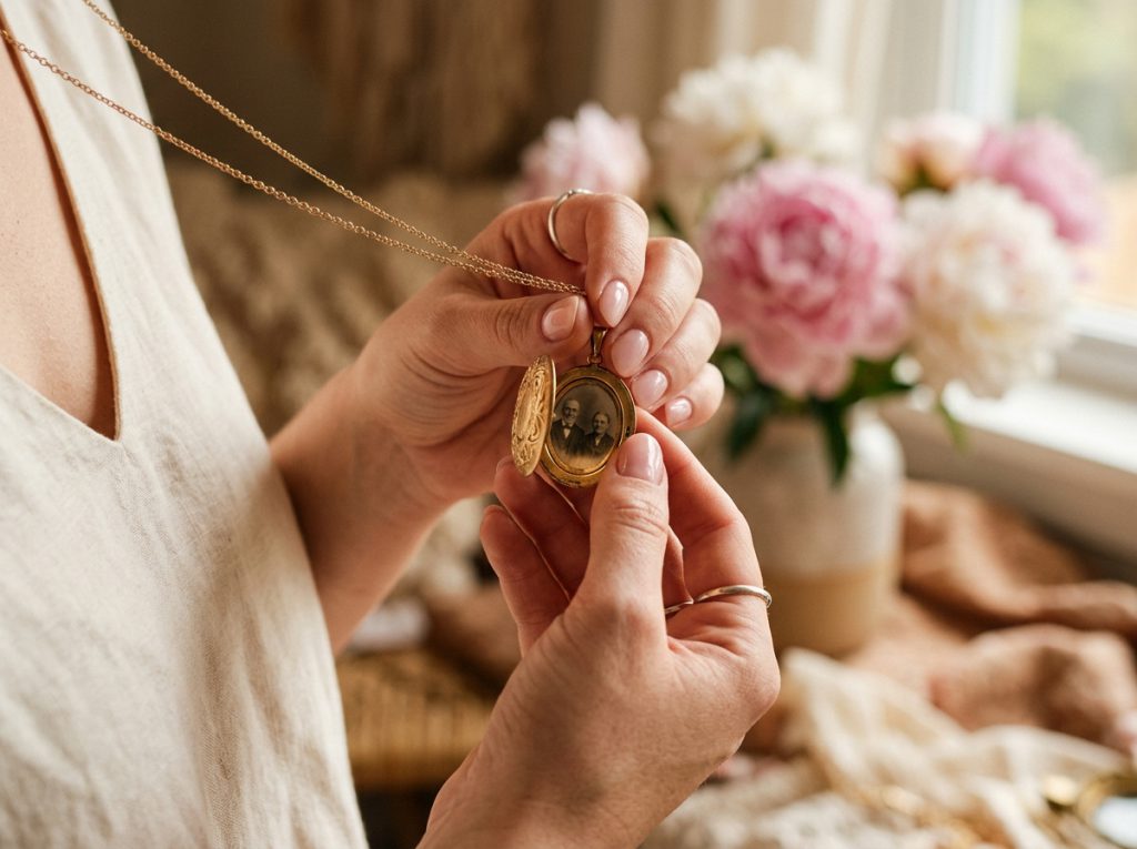 گردنبند قاب عکسی